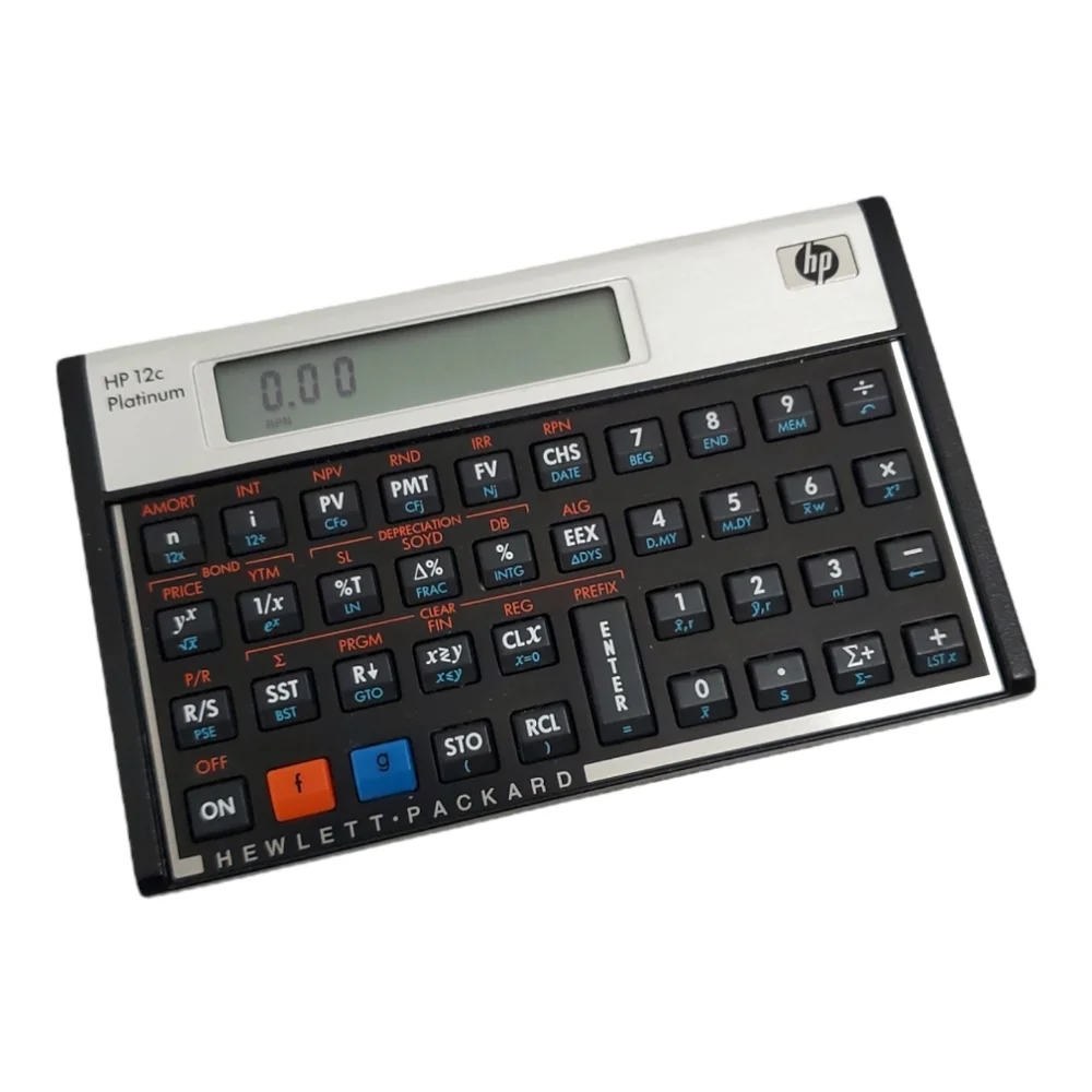 VTG Hewlett Packard HP 12C Platinum 25th Anniversary Financial Calculator